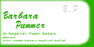 barbara pummer business card